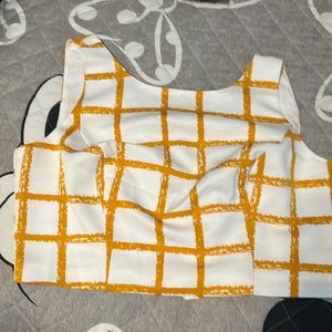 Cropped zip back shell ! NWT